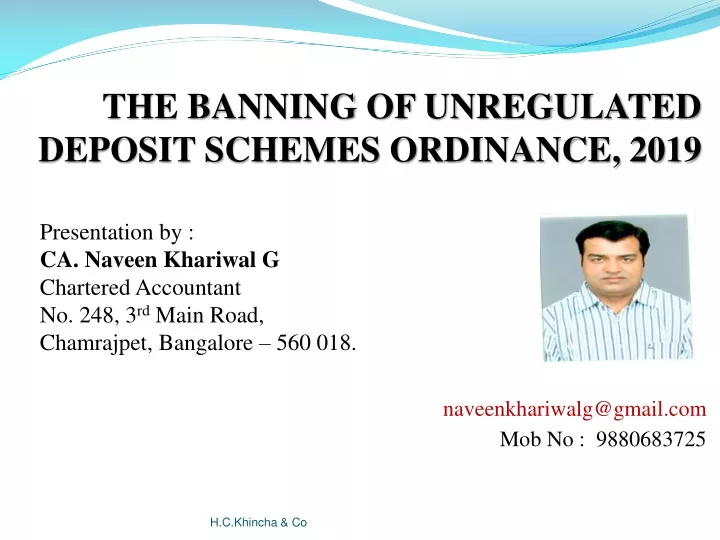 the banning of unregulated deposit schemes ordinance 2019