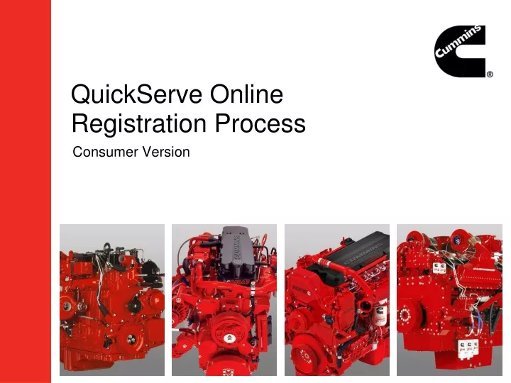 quickserve online registration process