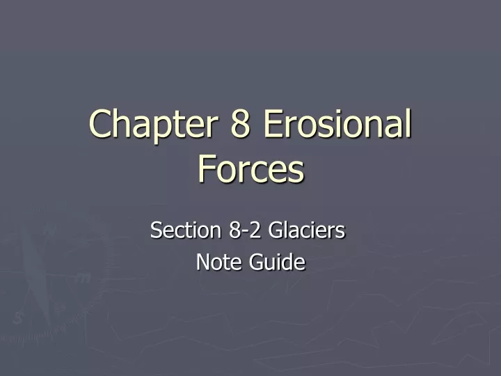 chapter 8 erosional forces