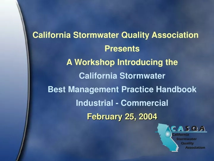 california stormwater quality association