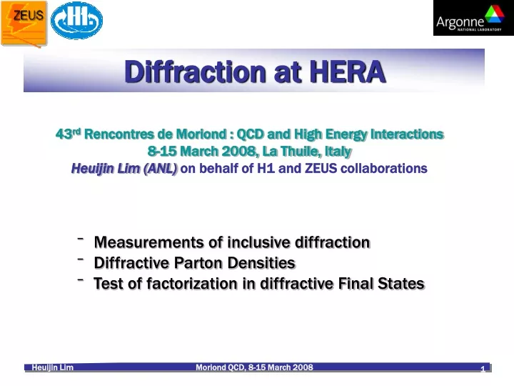 diffraction at hera