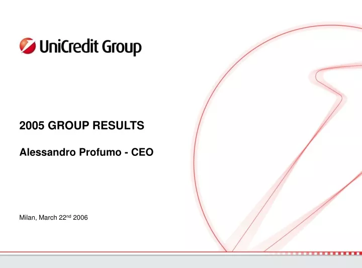 2005 group results alessandro profumo ceo