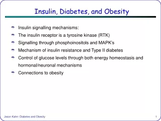 Insulin, Diabetes, and Obesity