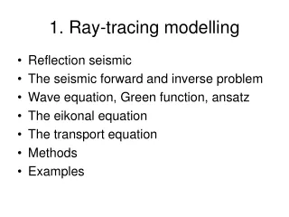 1. Ray-tracing modelling