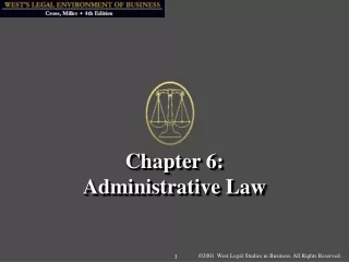Chapter 6: Administrative Law