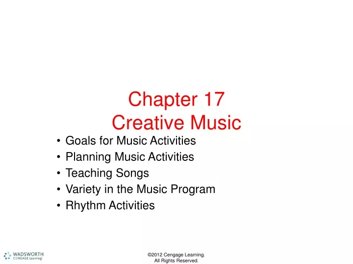 chapter 17 creative music