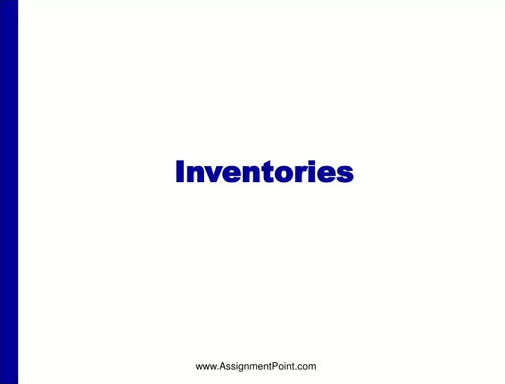inventories
