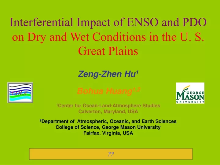 interferential impact of enso
