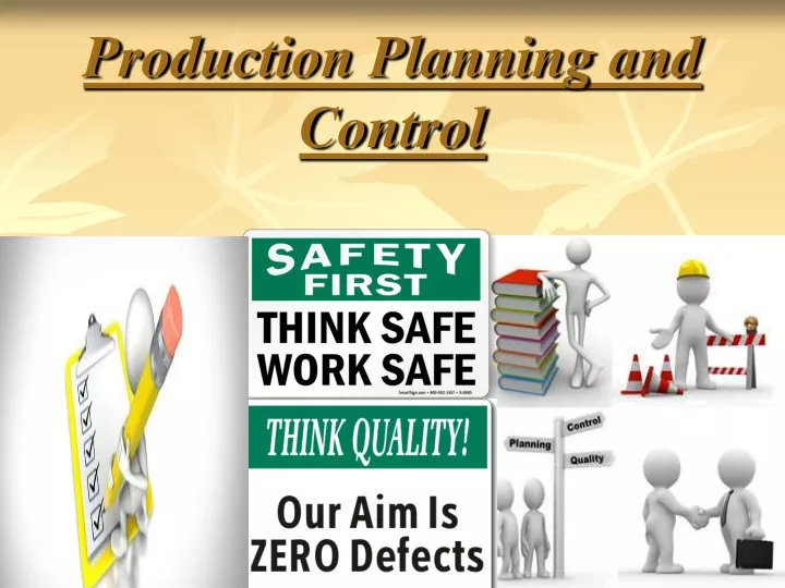 production planning and control