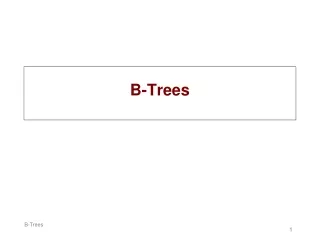 B-Trees