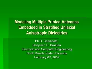 Modeling Multiple Printed Antennas Embedded in Stratified Uniaxial Anisotropic Dielectrics