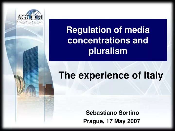 regulation of media concentration s and pluralism