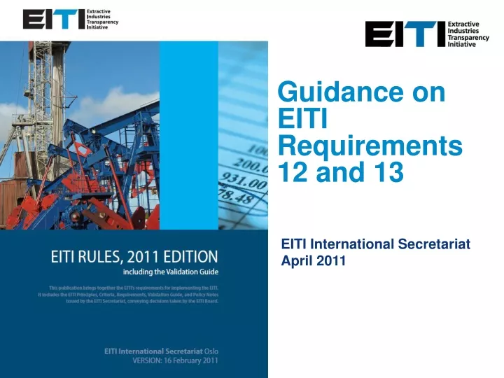 guidance on eiti requirements 12 and 13