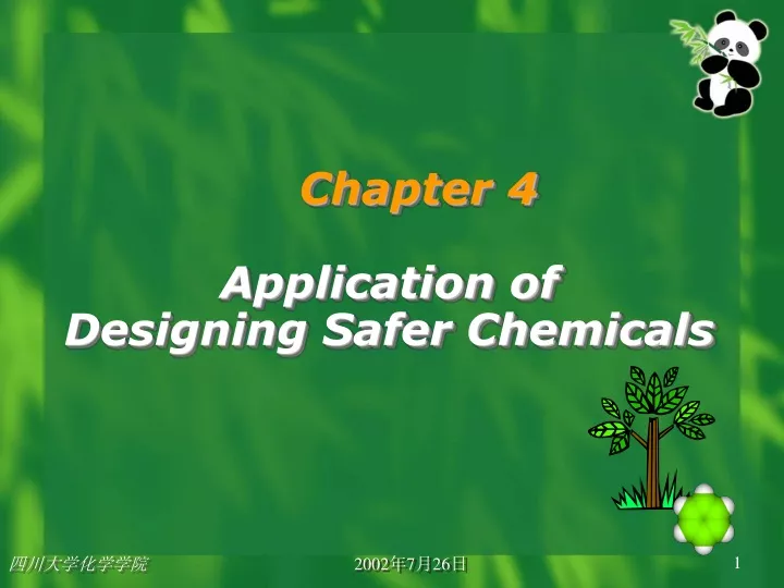 chapter 4 application of designing safer chemicals