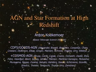 AGN and Star Formation at High Redshift