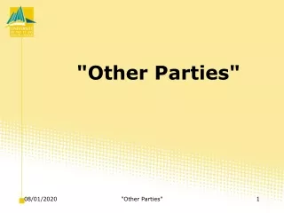 &quot;Other Parties&quot;
