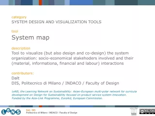 category SYSTEM DESIGN AND VISUALIZATION TOOLS tool System map description