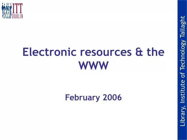 electronic resources the www