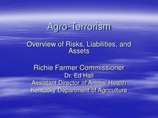 Agro-Terrorism