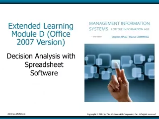 Extended Learning Module D (Office 2007 Version)