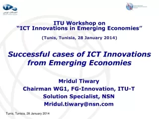 Successful cases of ICT Innovations from Emerging Economies