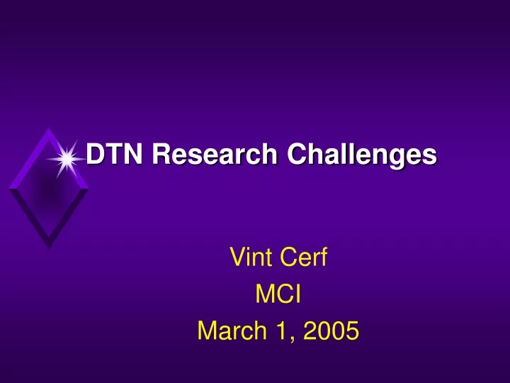 dtn research challenges