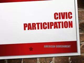 CIVIC Participation