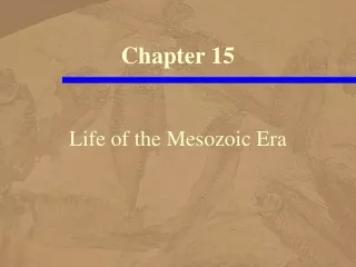 Life of the Mesozoic Era