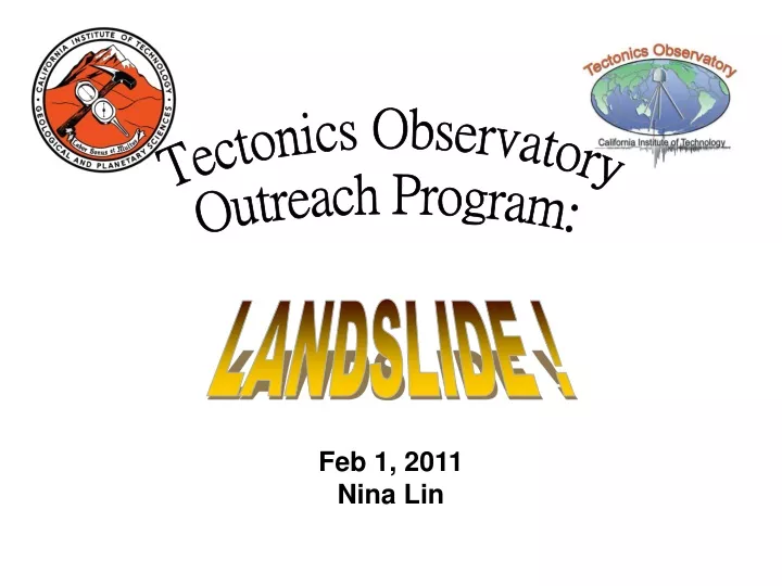 tectonics observatory outreach program
