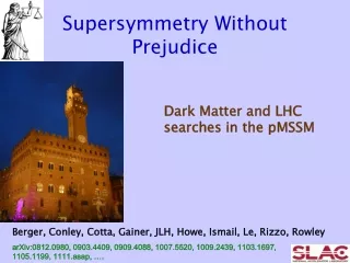 Supersymmetry Without  Prejudice