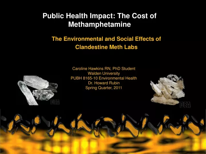 public health impact the cost of methamphetamine