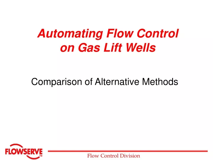 automating flow control on gas lift wells