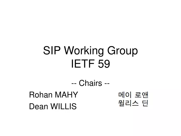 chairs rohan mahy dean willis