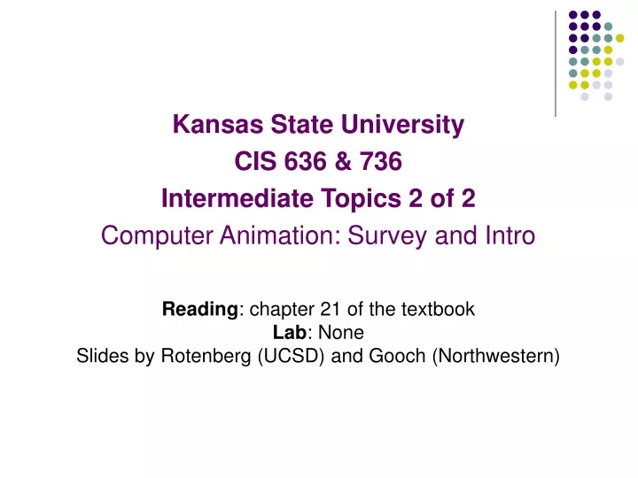 kansas state university cis 636 736 intermediate