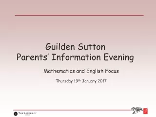 Guilden Sutton Parents’ Information Evening
