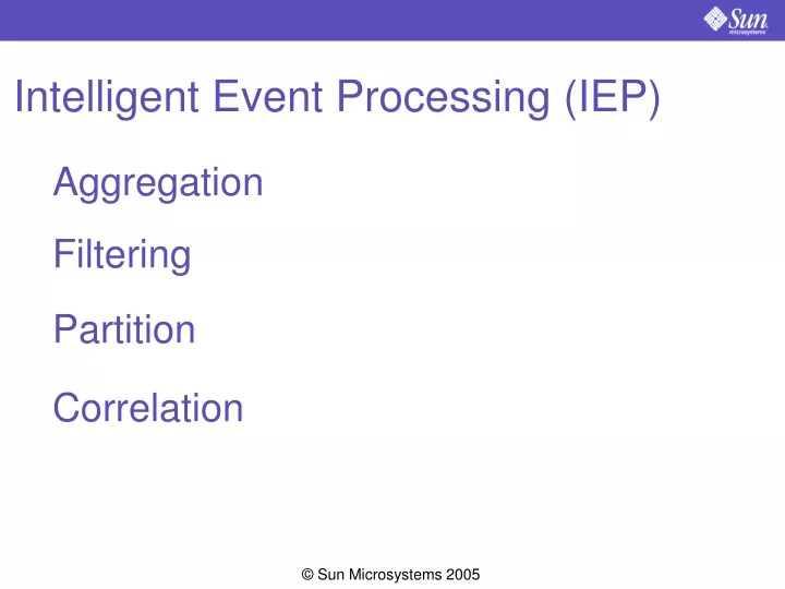 intelligent event processing iep