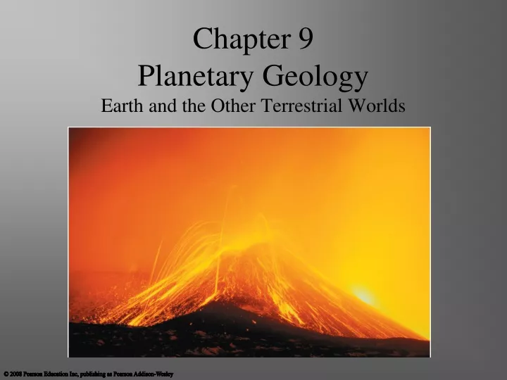 chapter 9 planetary geology earth and the other terrestrial worlds