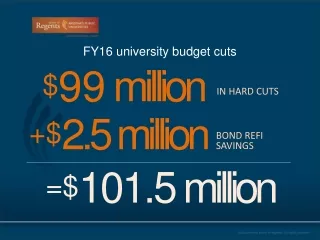 FY16 university budget cuts