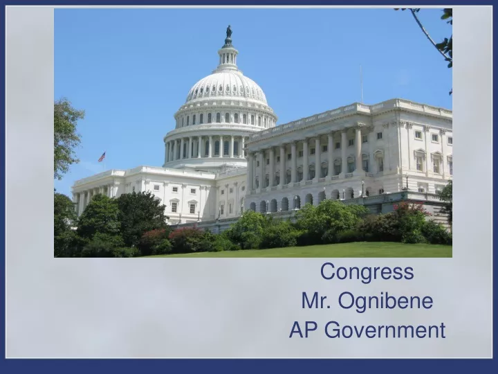 congress mr ognibene ap government