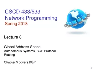 CSCD 433/533 Network Programming Spring 2018