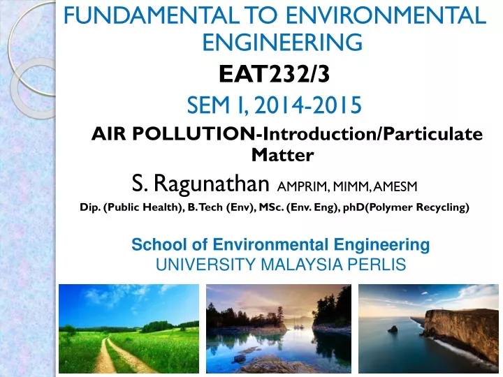 fundamental to environmental engineering eat232