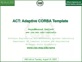 ACT: Adaptive CORBA Template