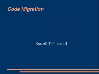 Code Migration