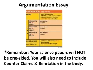 Argumentation Essay