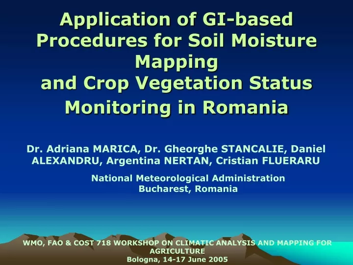 application of gi based procedures for soil