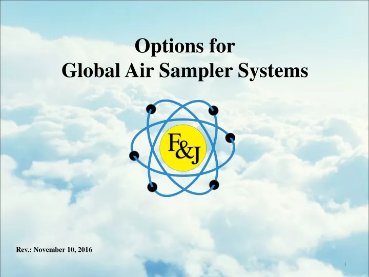 options for global air sampler systems