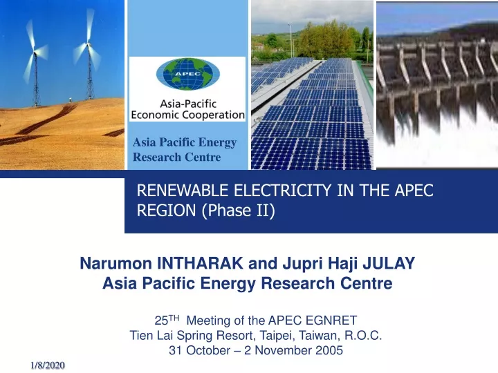 renewable electricity in the apec region phase ii