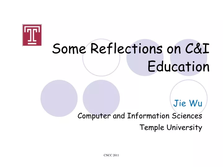 jie wu computer and information sciences temple university