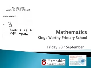 Mathematics Kings Worthy Primary School