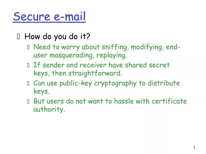 secure e mail